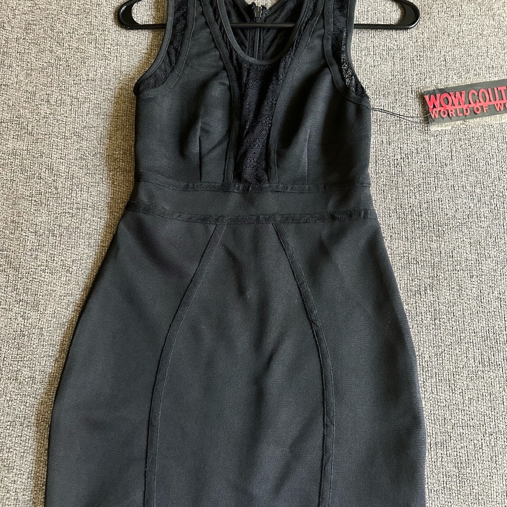WOWCouture Medium Black Bodycon MiniDress.